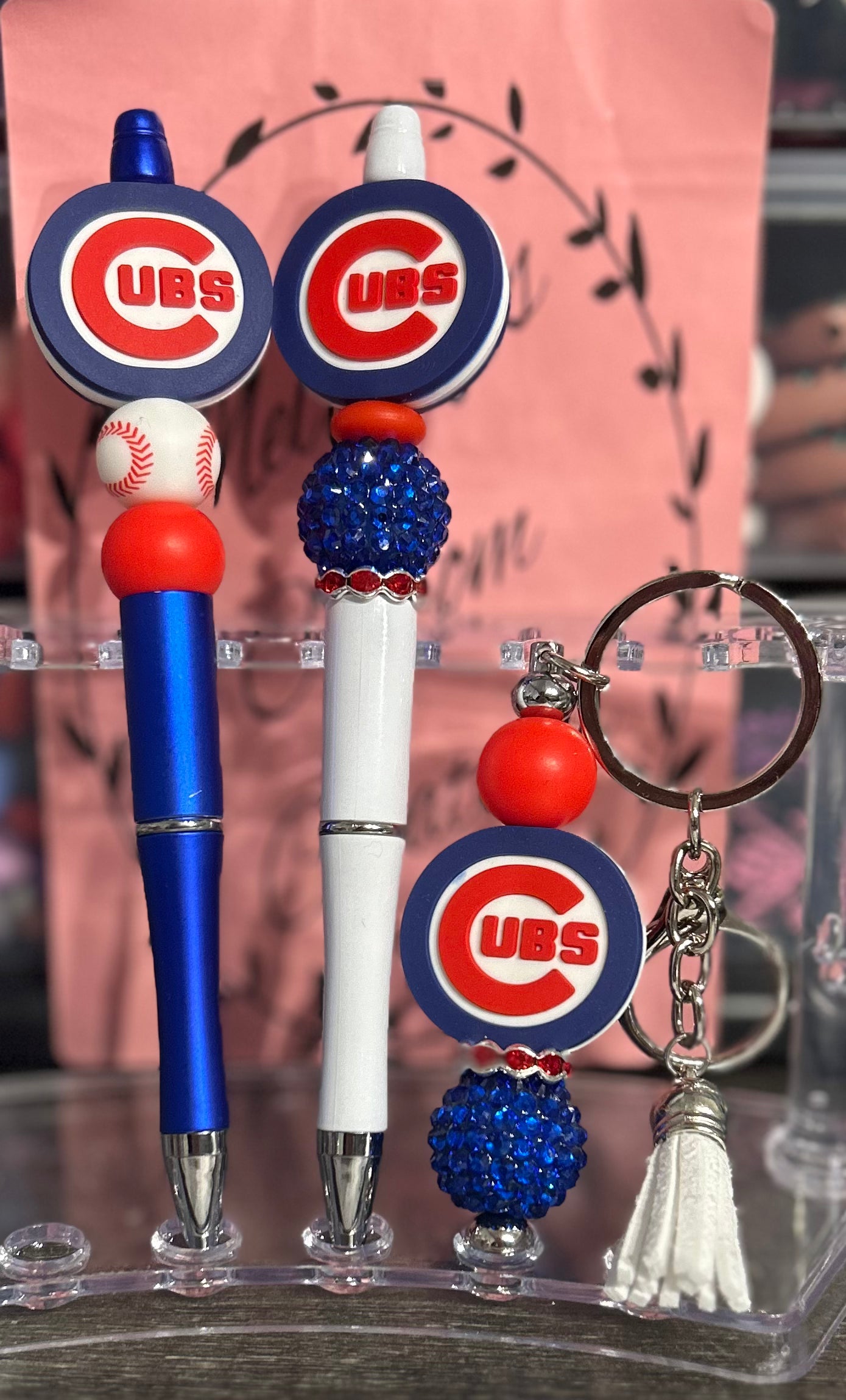 Chicago Cubs Pens and Keychain